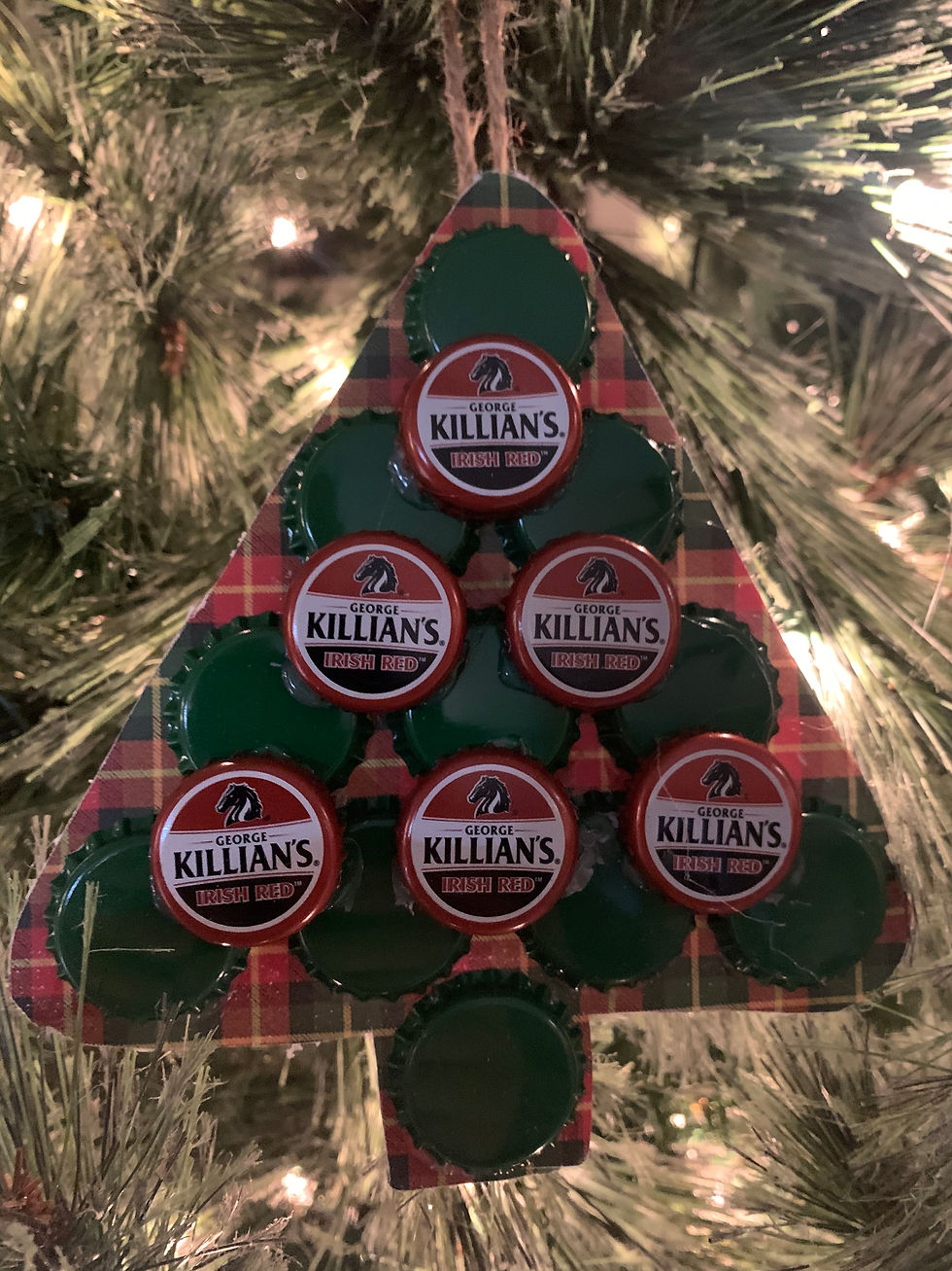 Killian's Irish Red Bottle Cap Tree Ornament