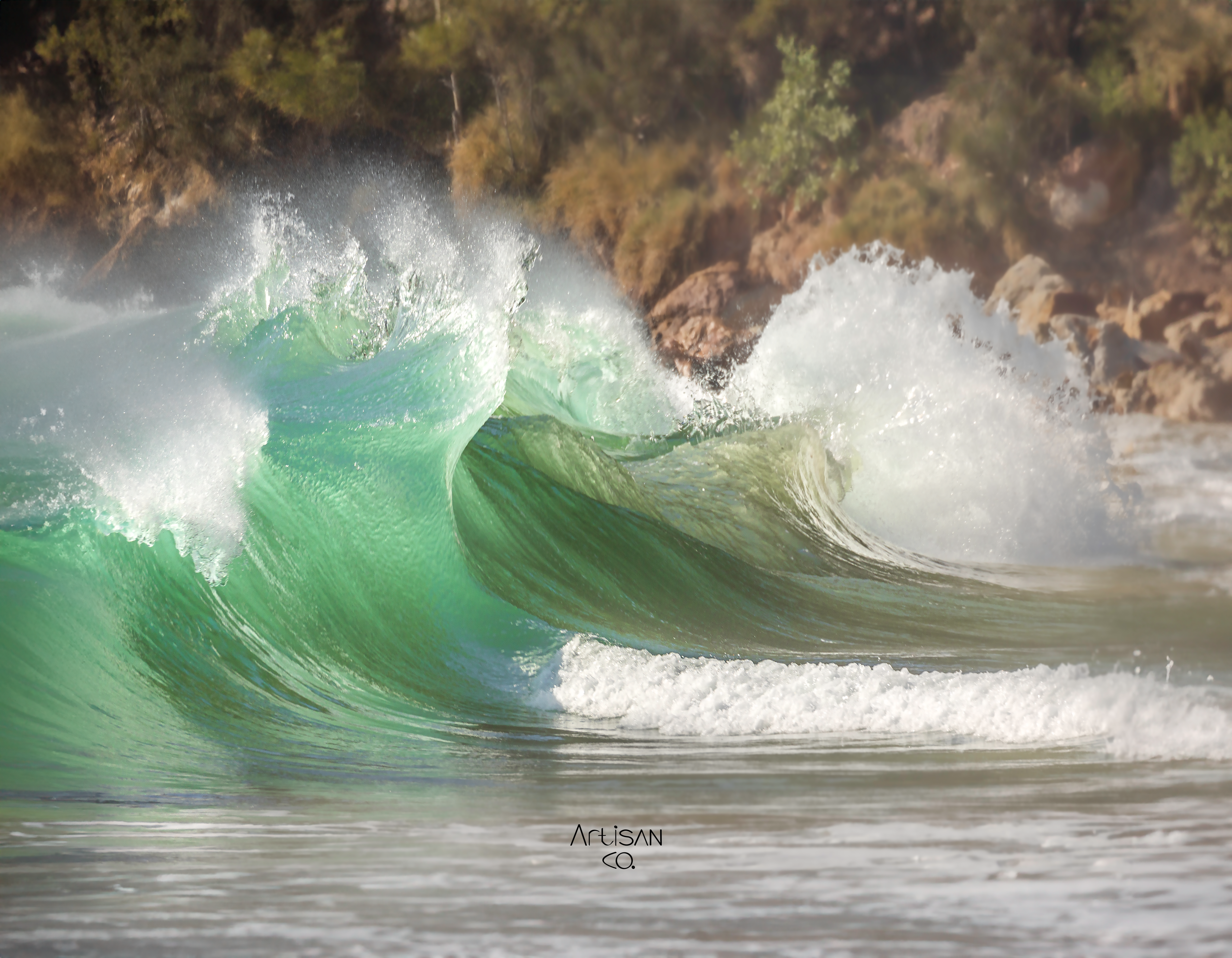 Backwash Wave power