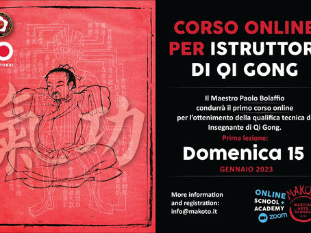 CORSO ONLINE PER ISTRUTTORI DI QI GONG