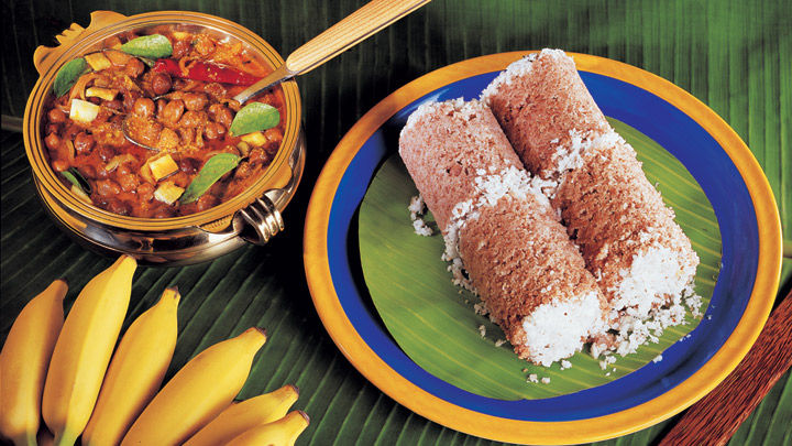 Puttu and Kadala Curry