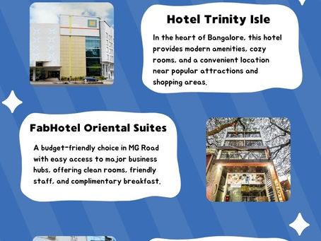 Best 3-Star Hotels in Bangalore for a Comfortable Stay