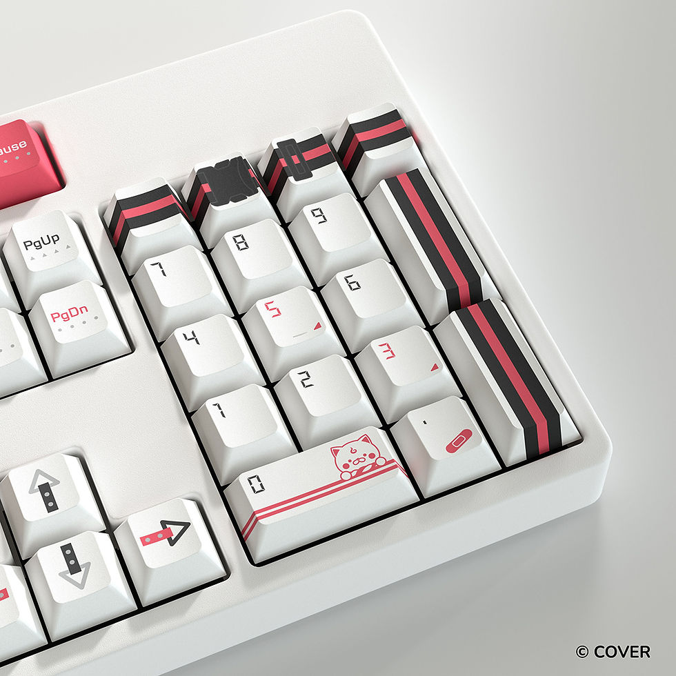 サムネイル： HYTE Sakura Miko Keycap White + Mouse Pad