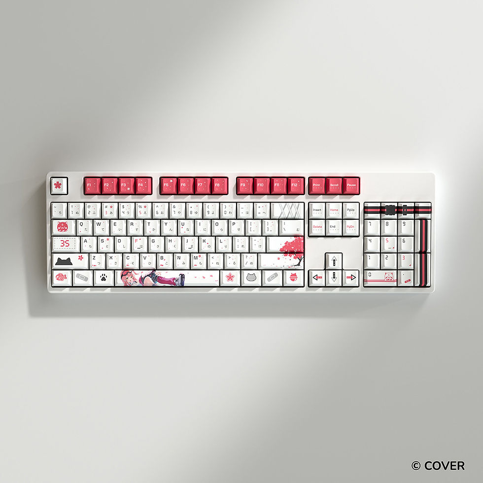 サムネイル： HYTE Sakura Miko Keycap White + Mouse Pad