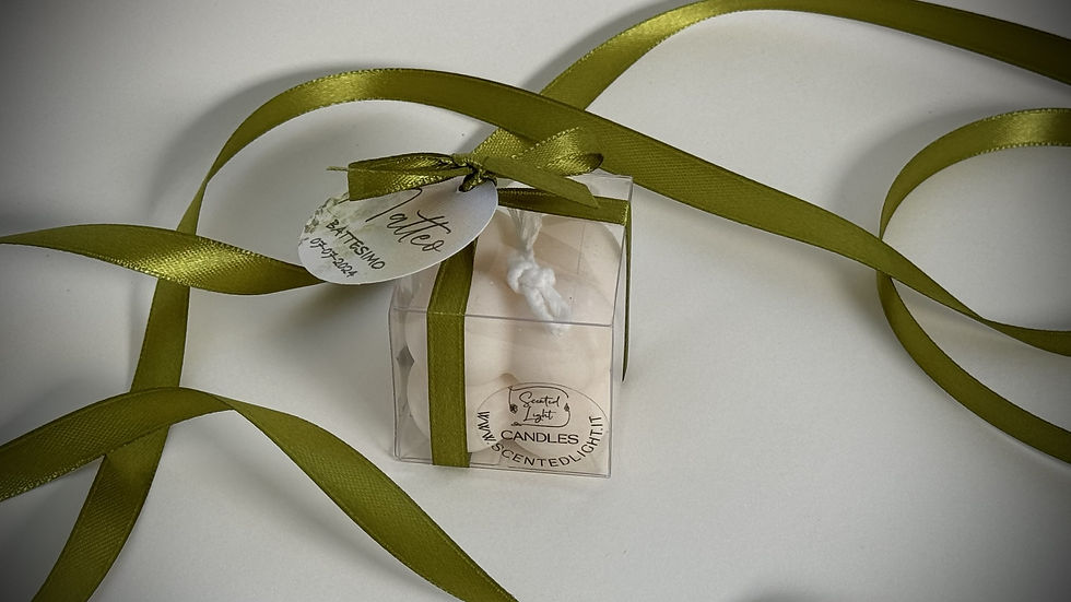 Miniatura: Candela profumata naturale Cubo Balls Mini in cera di soia Bio molto particolare ed originale Confezione Crystal Box
