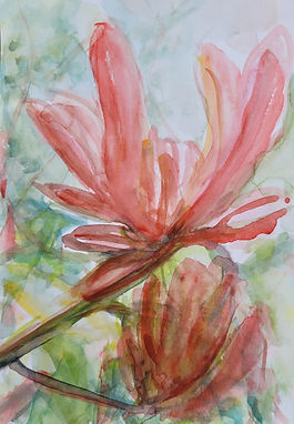 Andrea_Hildebrandt_zeitegnössische_Malerei_Aquarell_Natur_Blüten