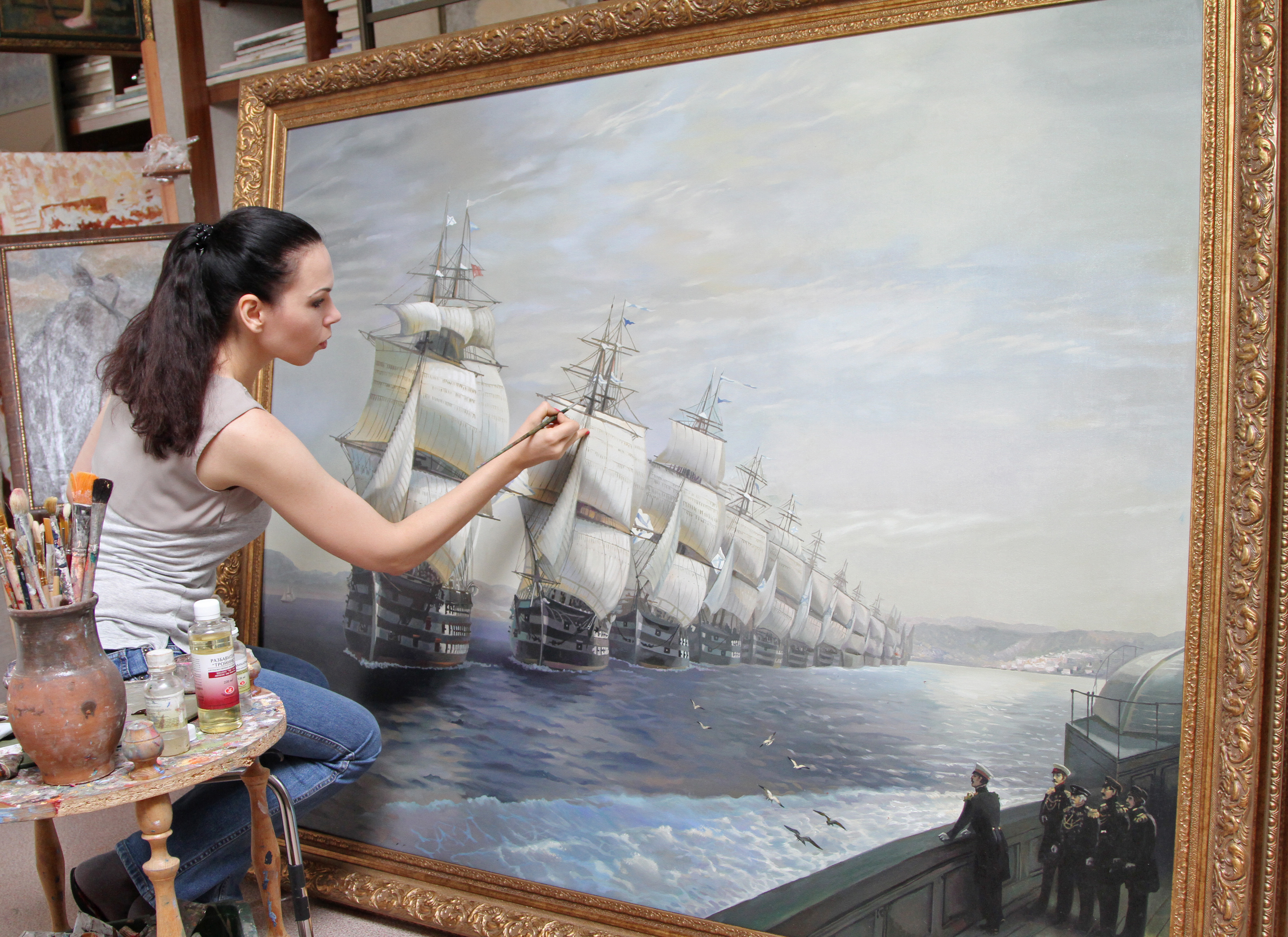 Георгий и анастасия бегма рисуют