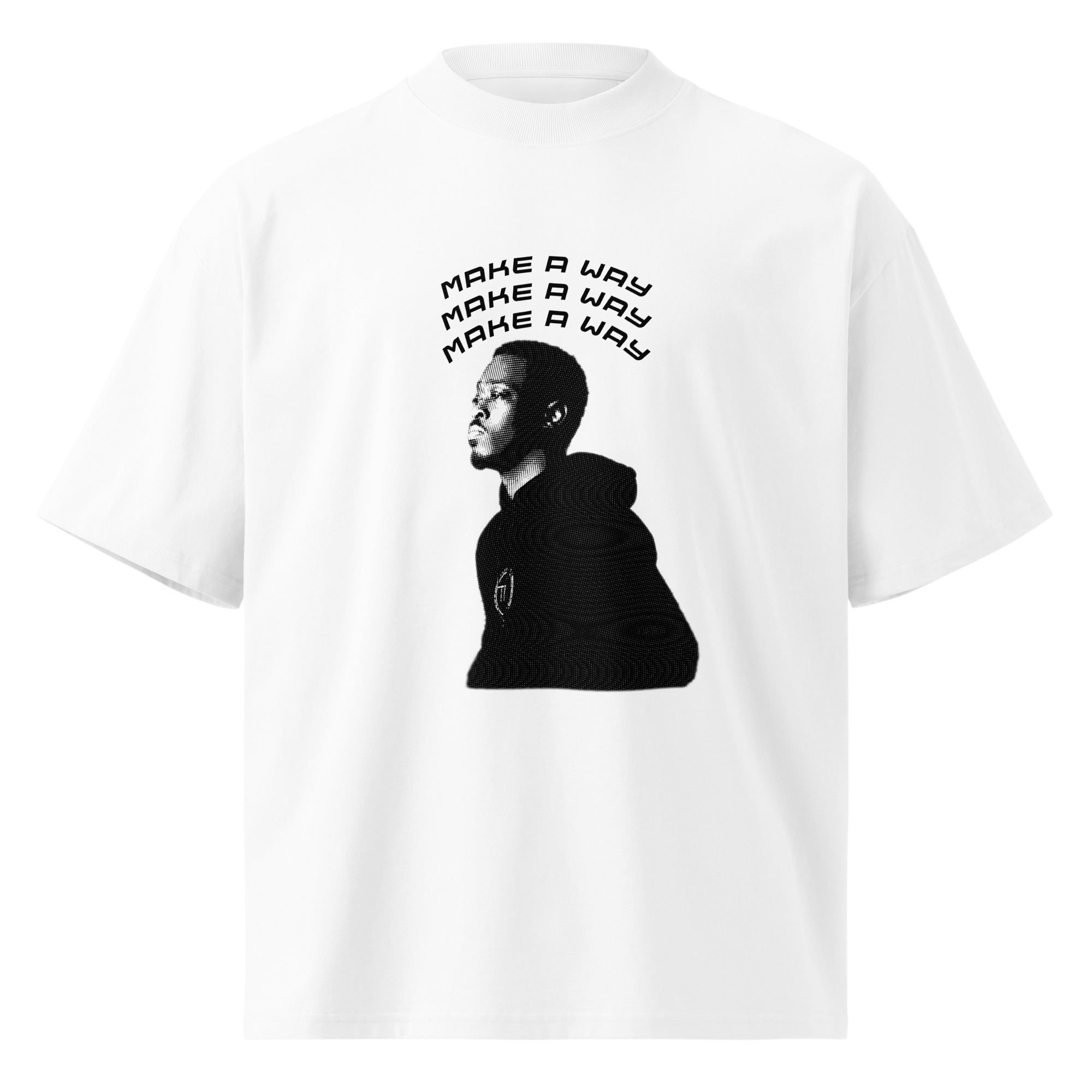 White "Make A Way" oversized t-shirt