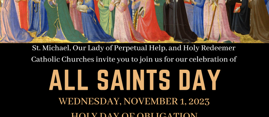 Join us for our All Saints Day Mass