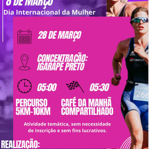 Prefeitura de Cruzeiro do sul vai encerrar Mês da Mulher com caminhada/corrida neste sábado, 28