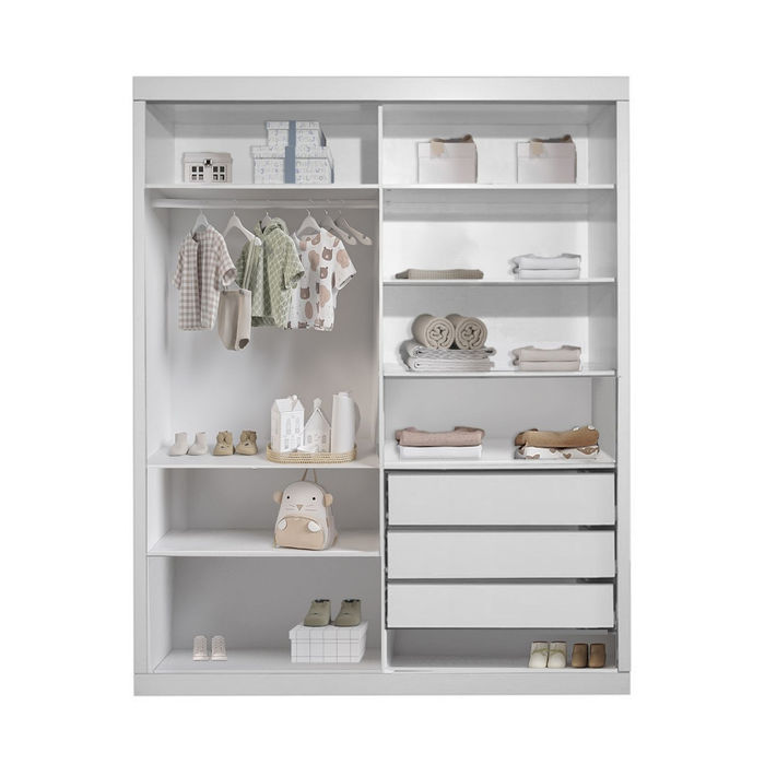 guarda roupas porta de corre White 2 portas 180m interno