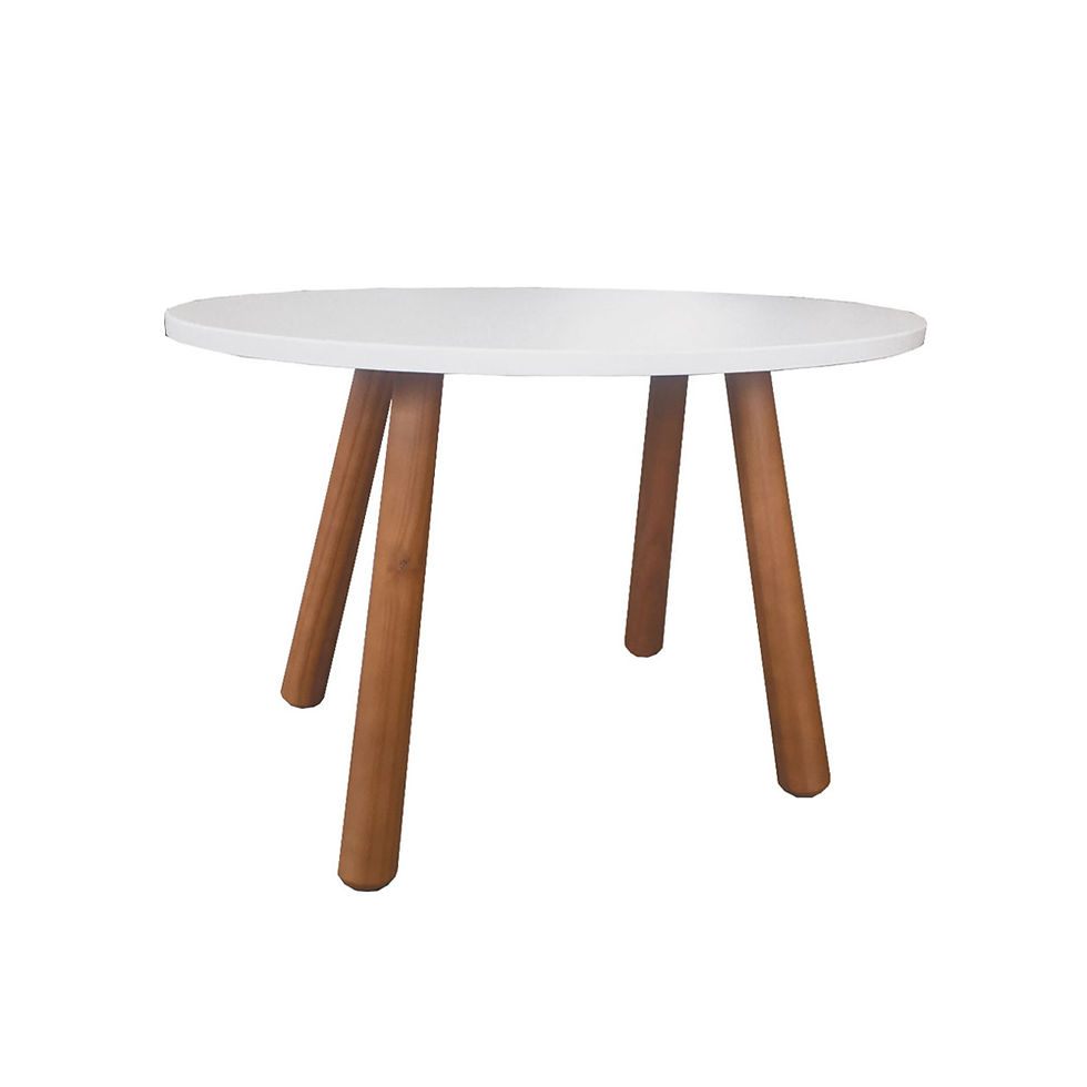 Mesa Infantil oval para brinquedoteca,