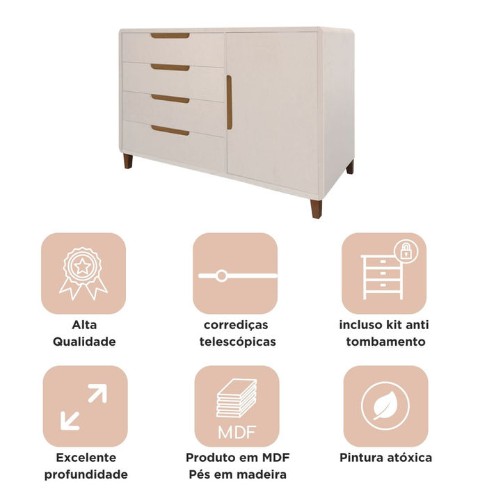 comoda capri nicho branca informações