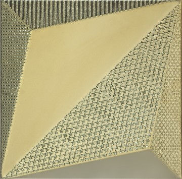 Gold PVD Ceramic Tile, 3D diagonal