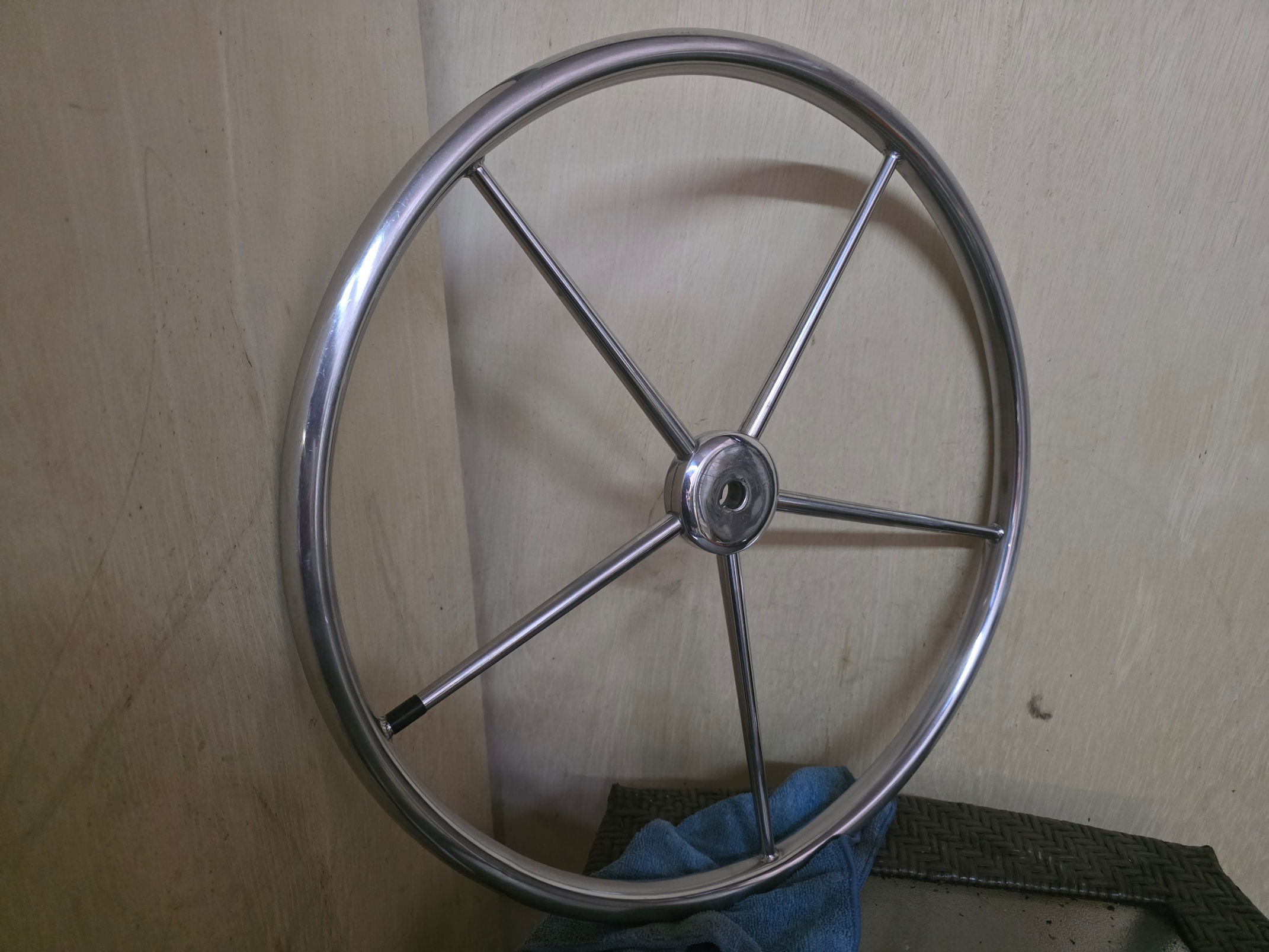 Edson 21" Stainless Steel Sailboat Ship Wheel