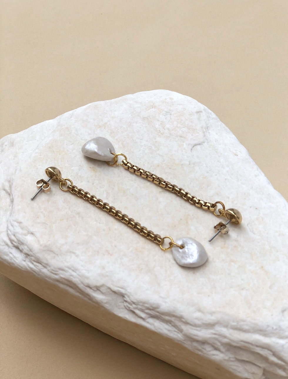 Miniatura: par de brincos pearls