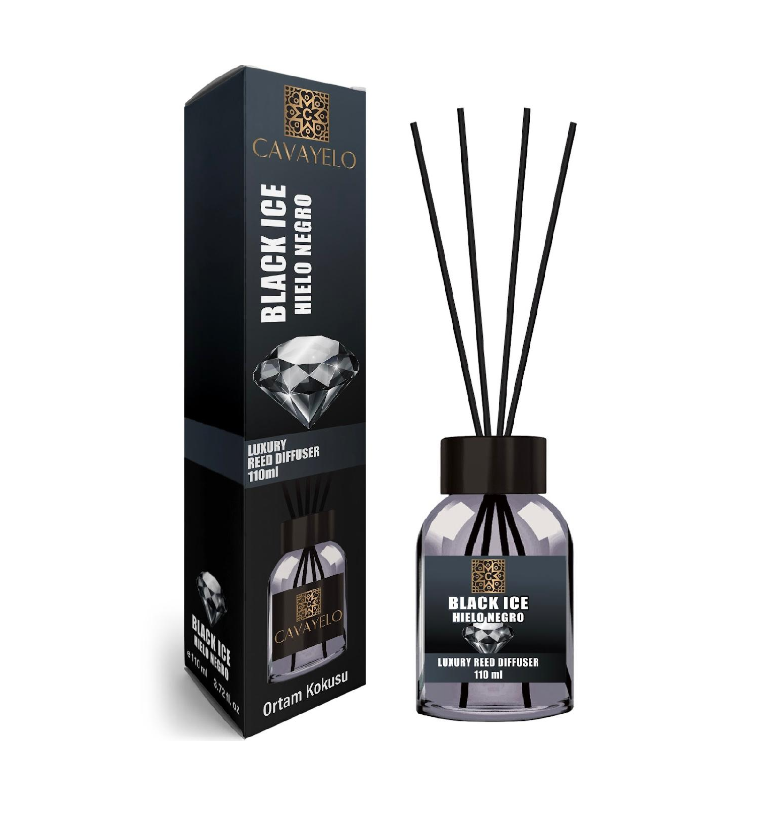 Cavayelo Luxury Reed Diffuser Black Ice 110mL