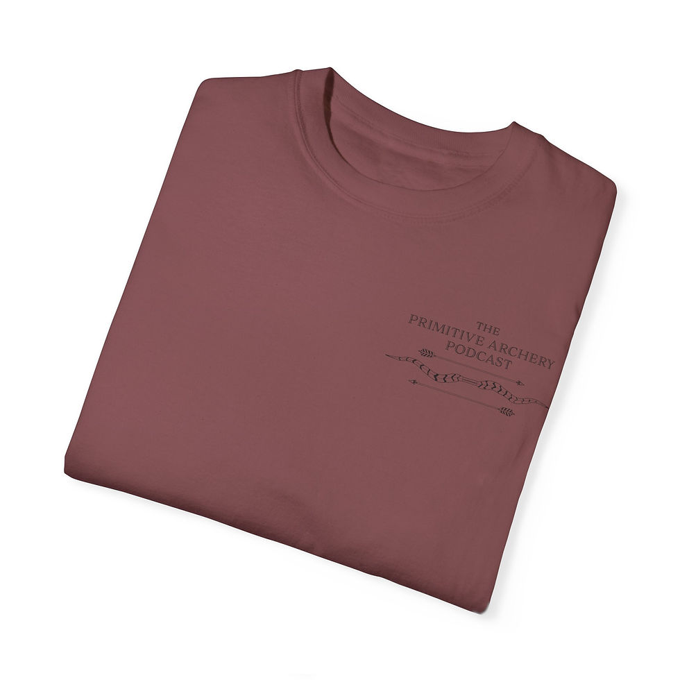Thumbnail: Podcast logo front, Yew tree design on back (comfort colors)