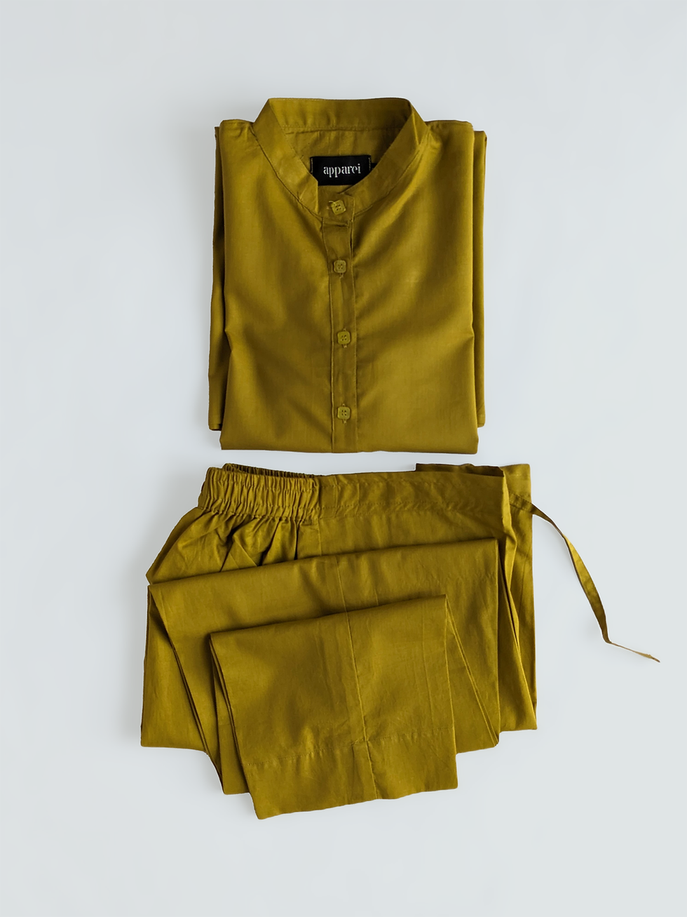 Pure Cotton Co-ord Set (Henna Yellow)