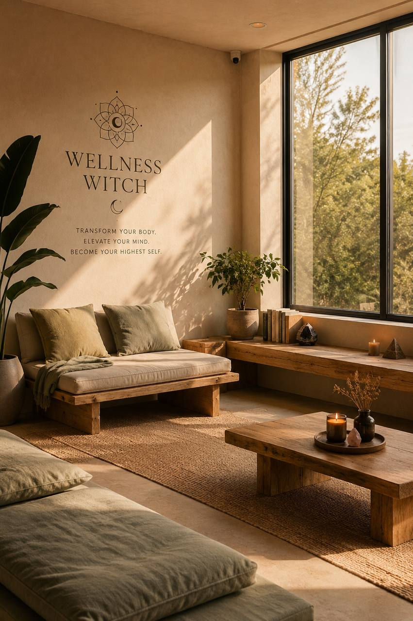 Wellness witch meditation room