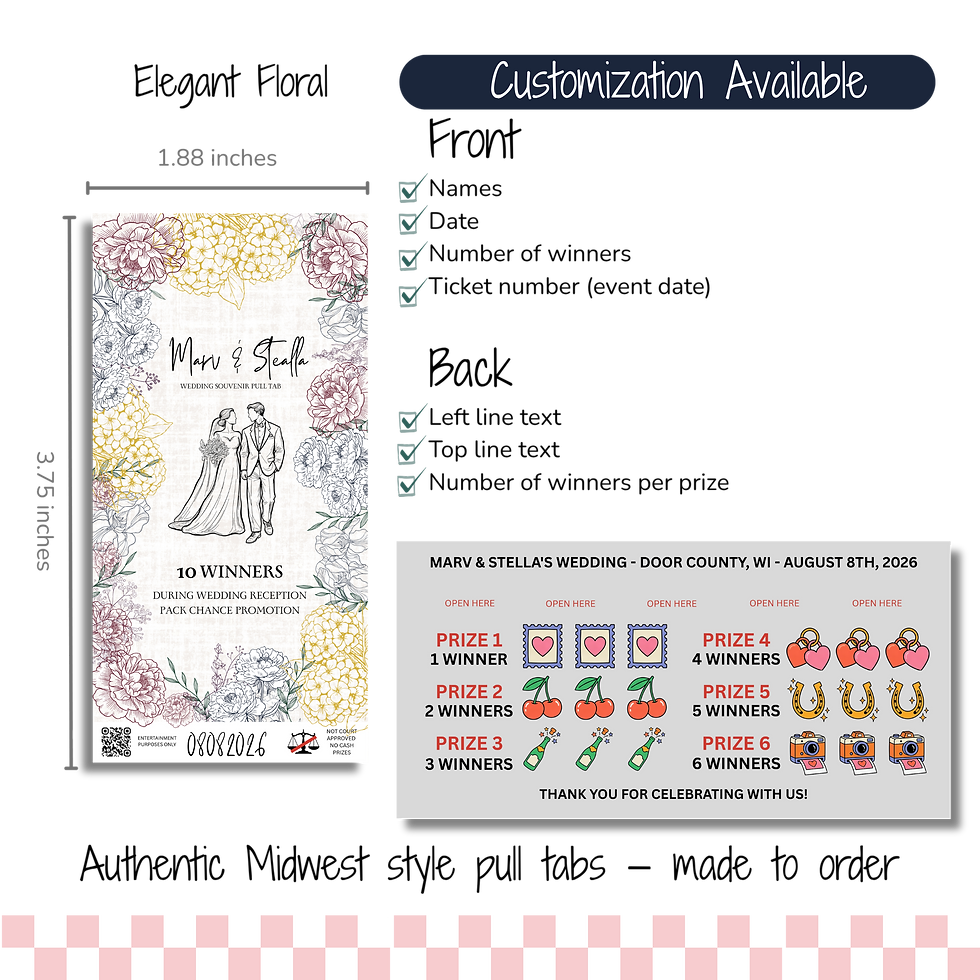 Thumbnail: DIY Custom Wedding Pull Tab Kit - Unassembled Pull Tabs