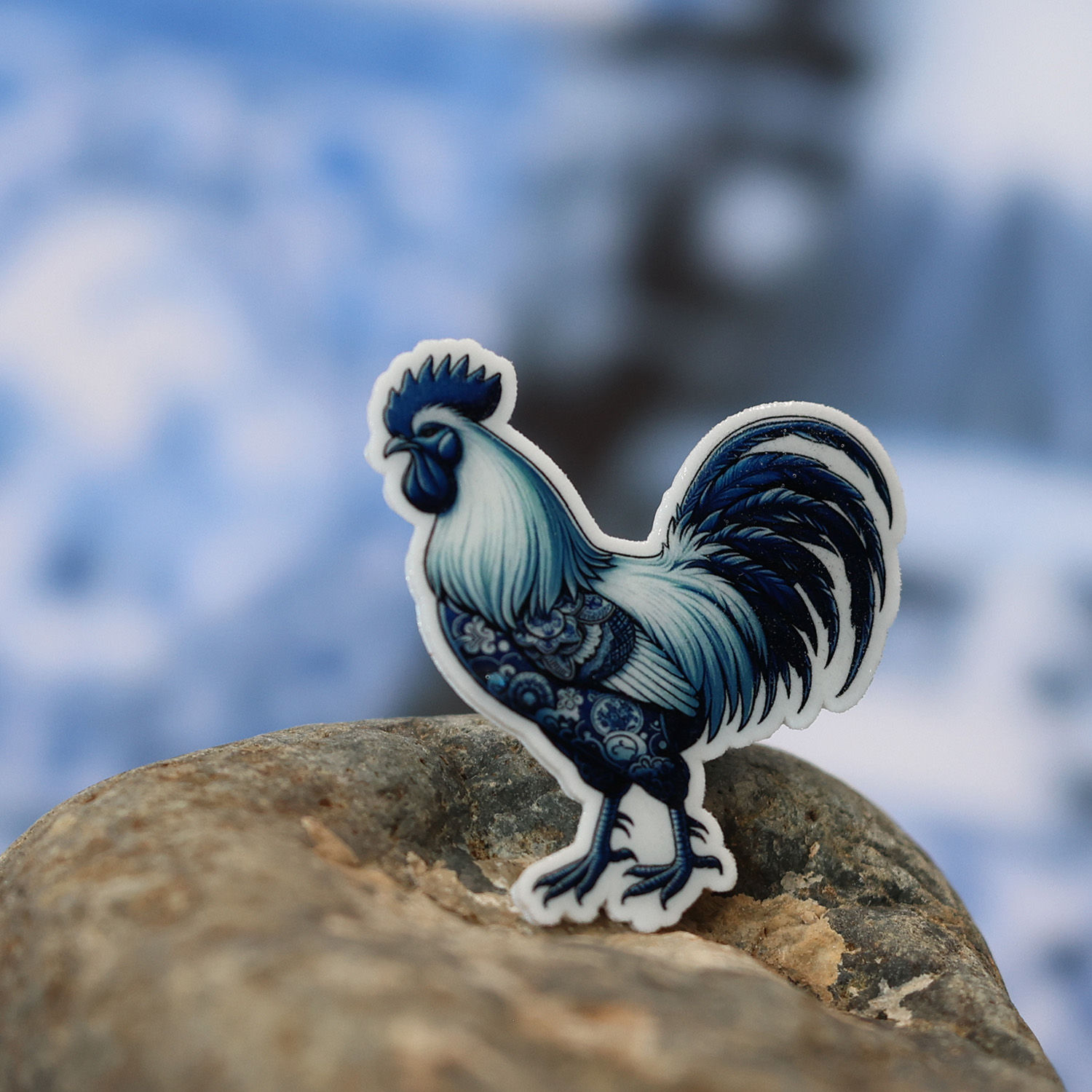 Rooster Chinese Zodiac Pin