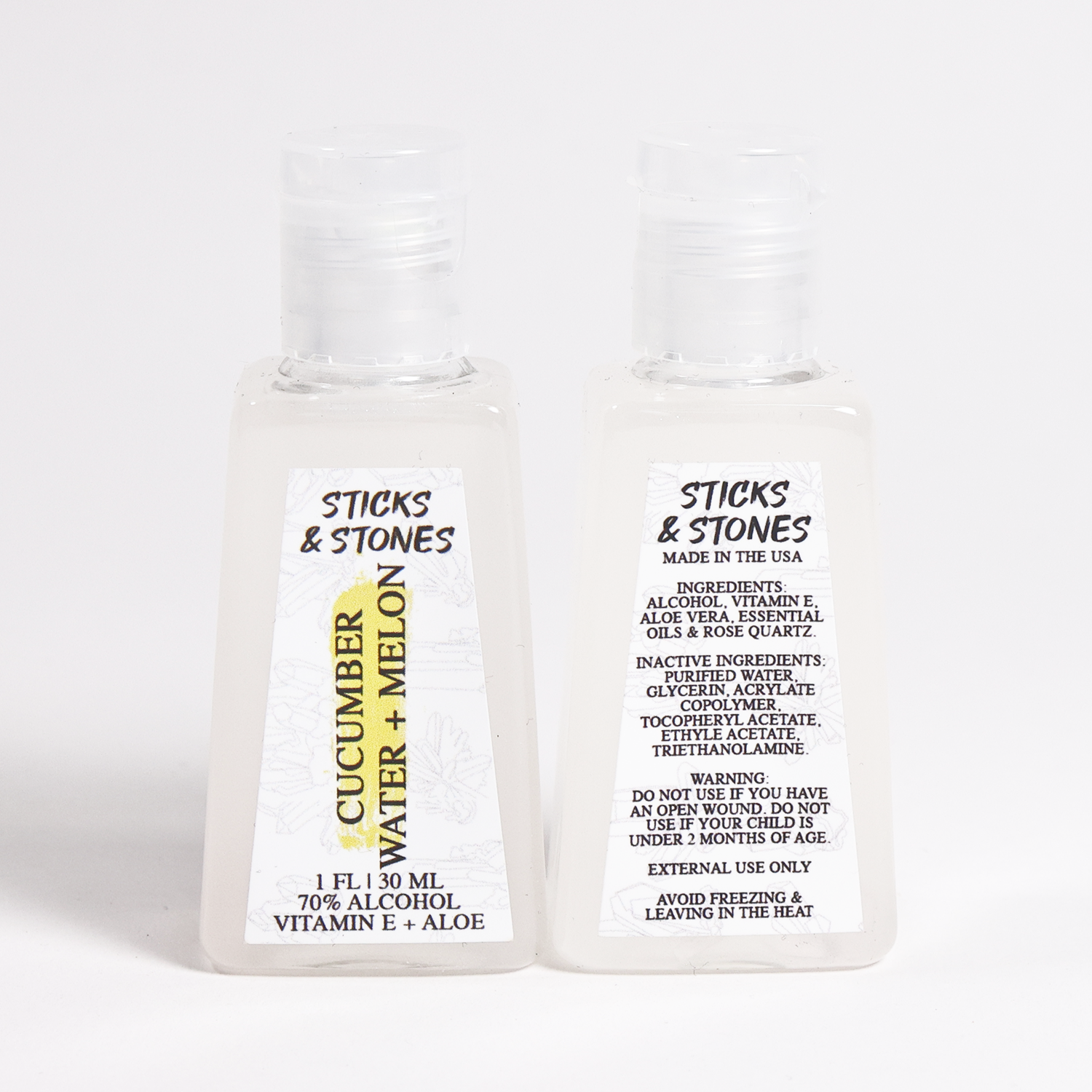 Cucumber Water + Melon Hand Sanitizer Gel