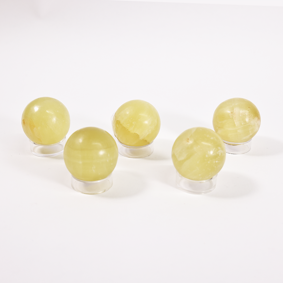 Lemon Calcite Sphere
