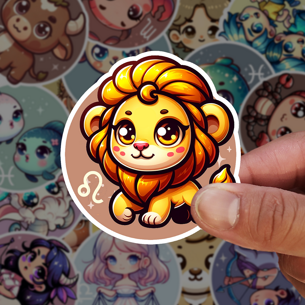 Thumbnail: Boy  Zodiac Sticker - Leo
