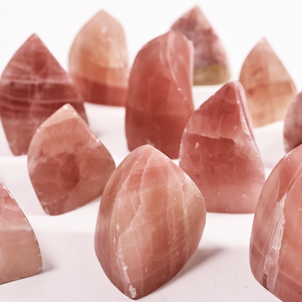 Rose Calcite Flame