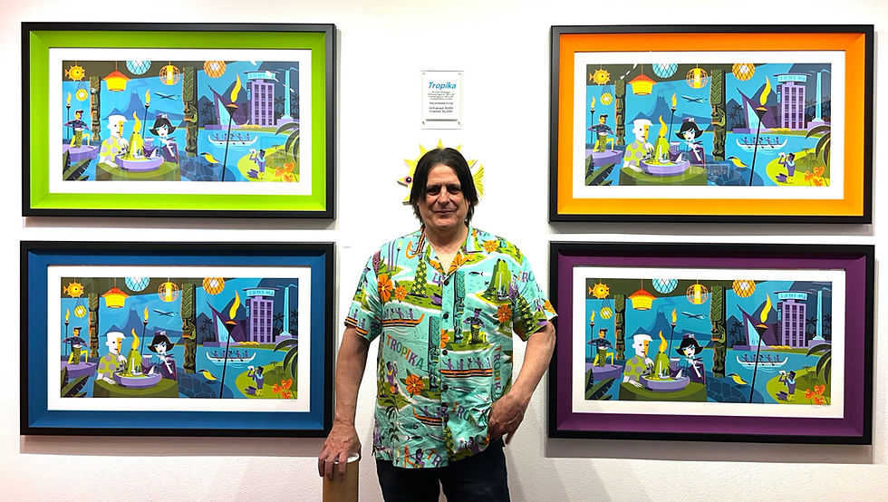 Thumbnail: Tikiyaki Orchestra "Tropika" Aloha  Shirt by SHAG (SUMMER SALE)