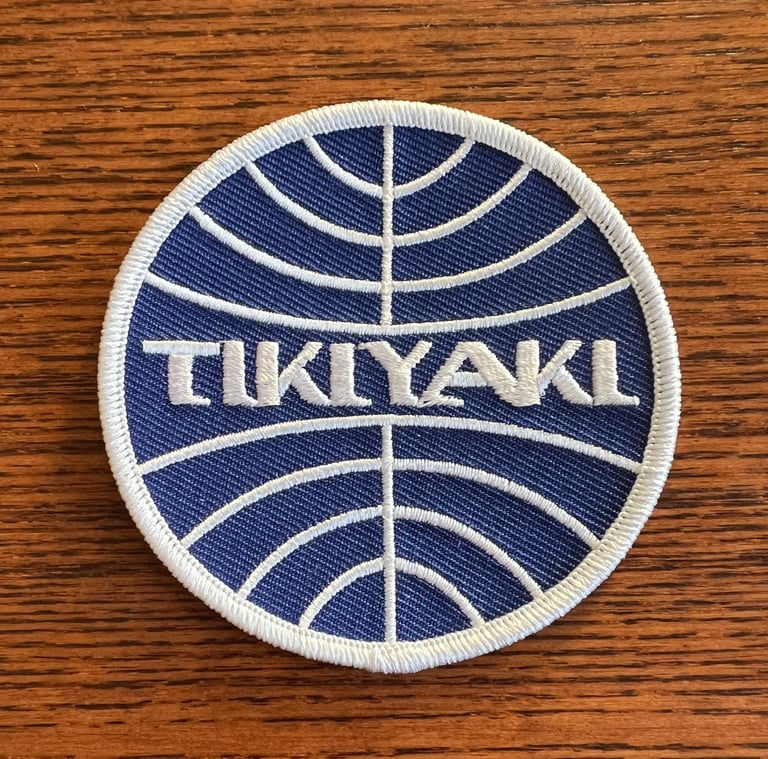 Tikiyaki Airways Logo Patch ( Iron On Patch)