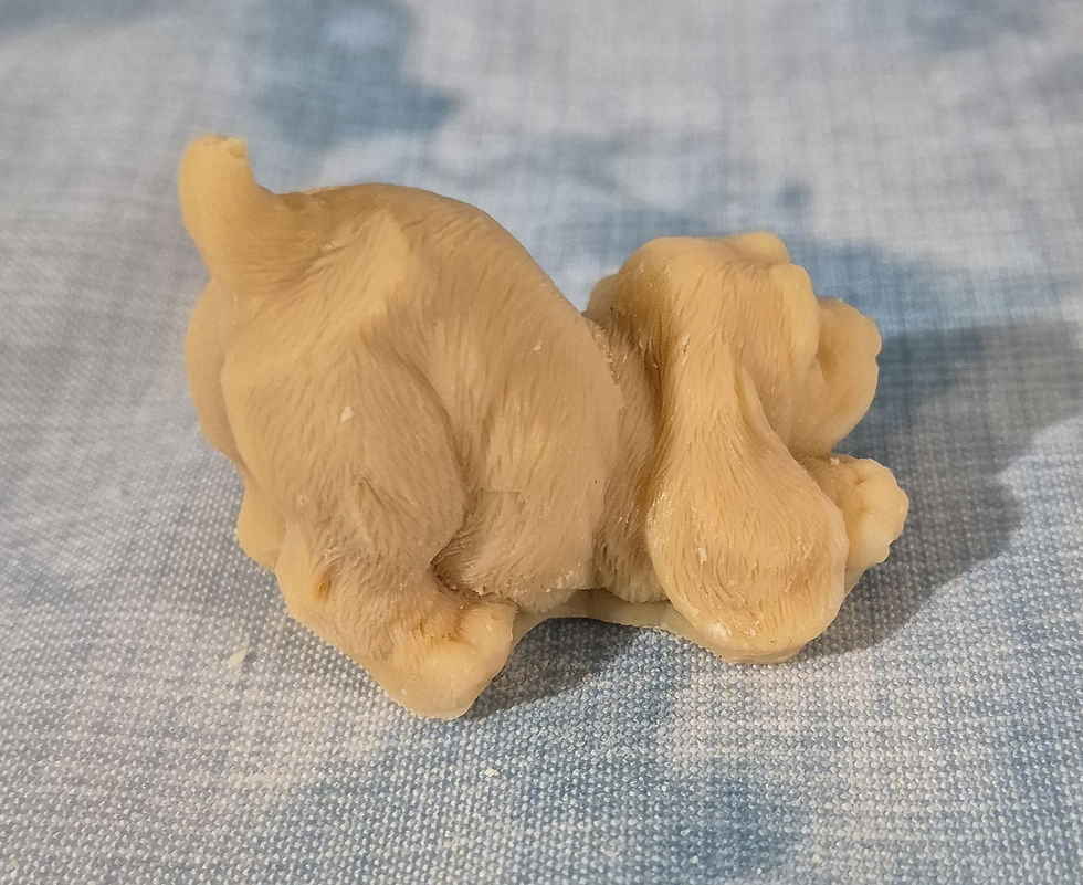 Thumbnail: The bowing puppy molded soap from the right