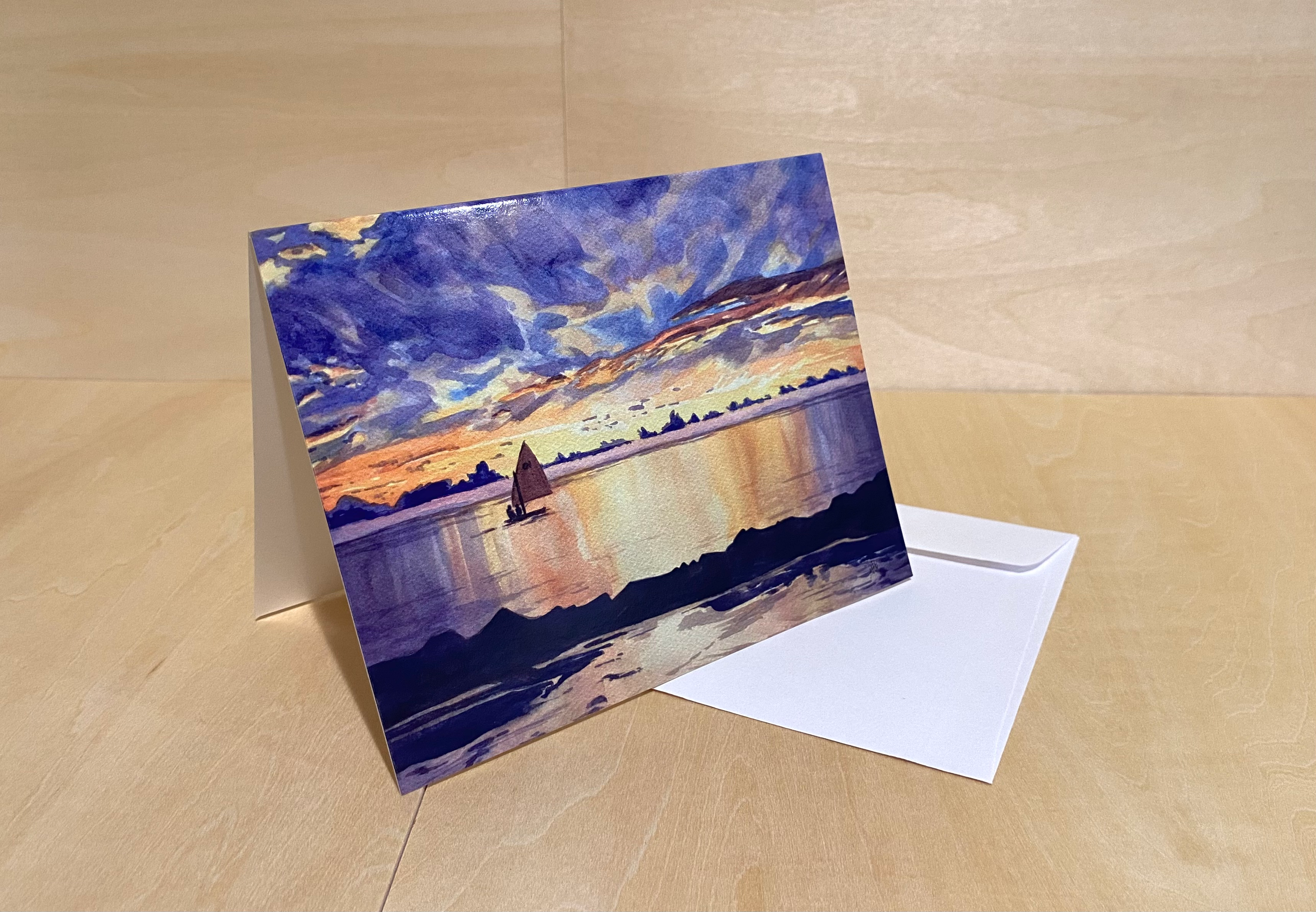 Sunset Sail Art Cards