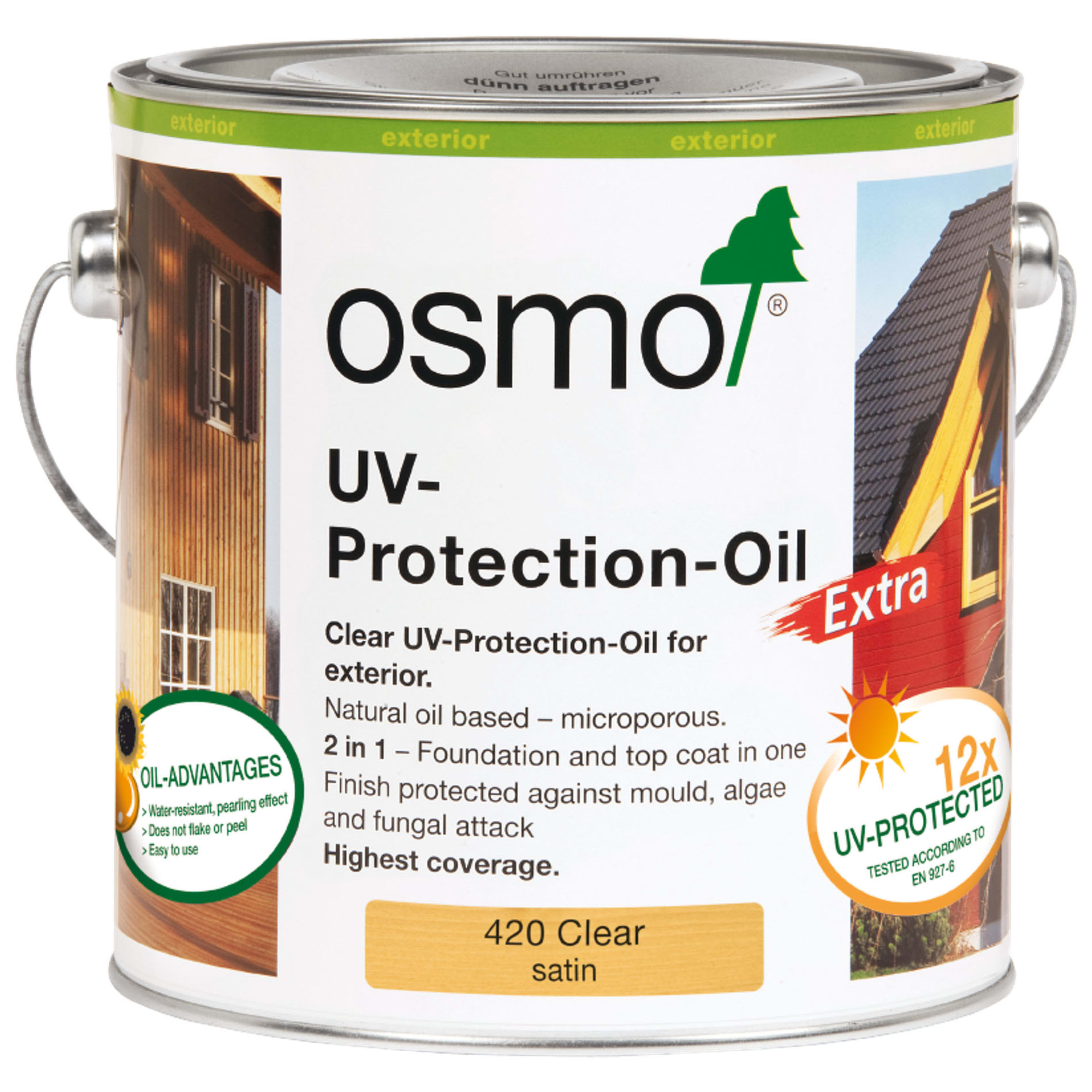 Osmo UV-Protection Satin Oil Extra - Clear - 2.5L