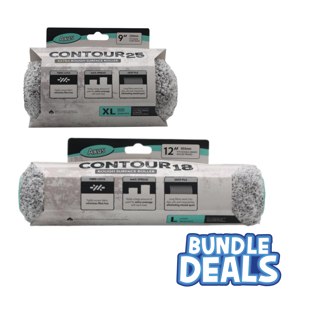 Axus Decor Contour 9" & 12" Roller Sleeve bundle