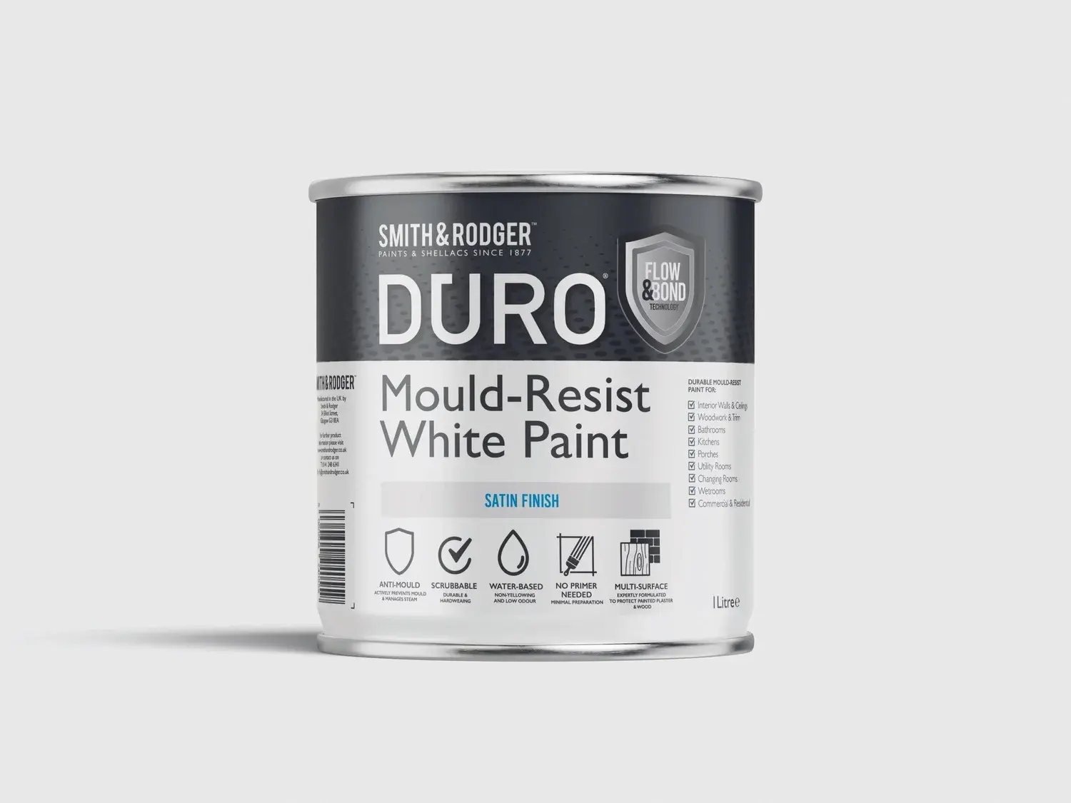 Smith and Rodger Duro Mould-resist White Matt