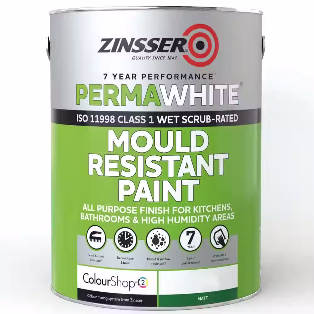 Zinsser Perma White Self-Priming Interior Paint Matt Colour