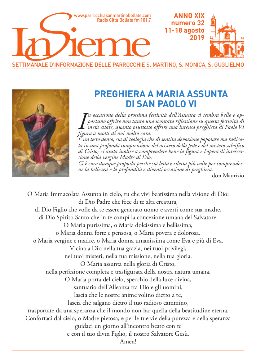 Preghiera A Maria Assunta Di San Paolo Vi