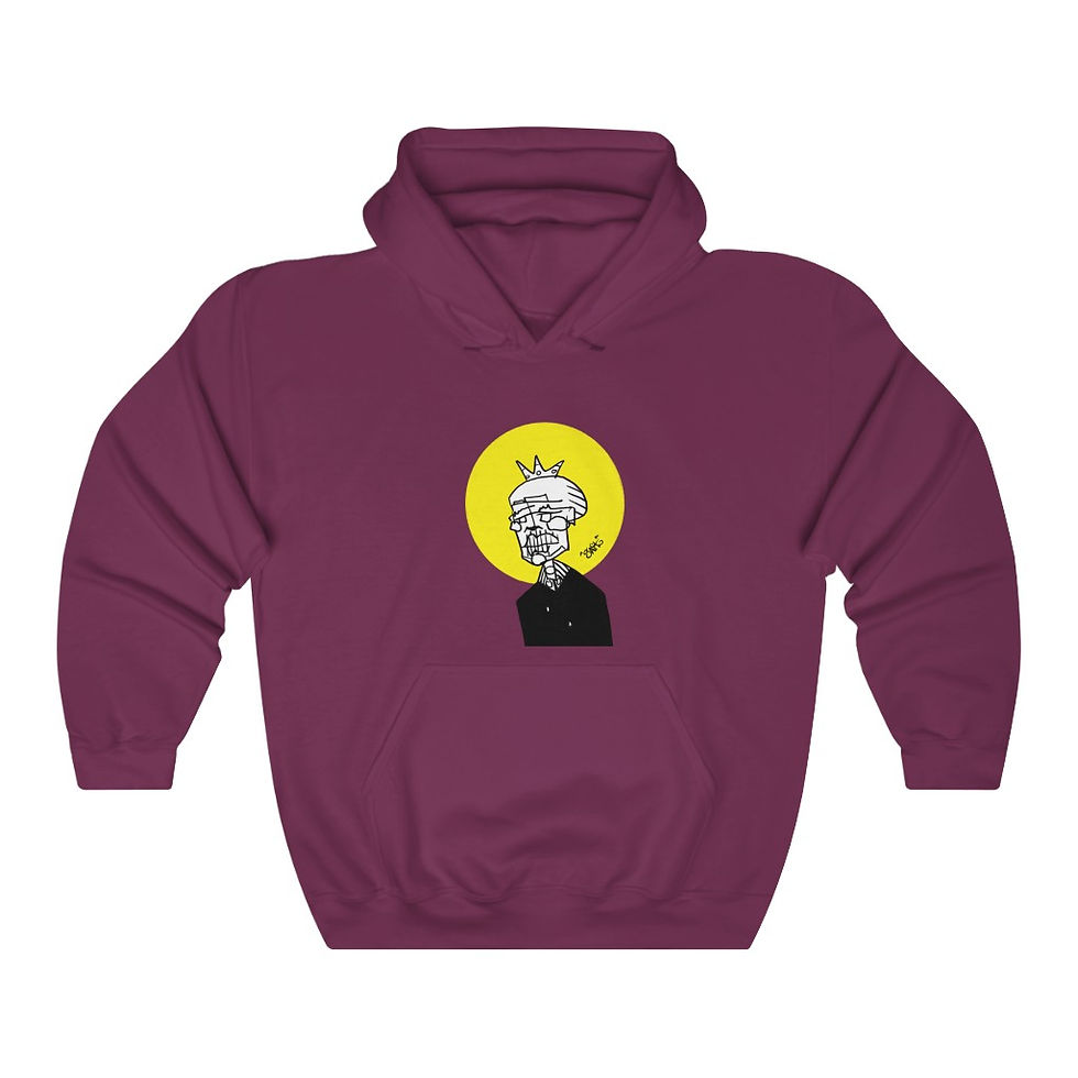 Miniatura: The Crowned Trimmed - Unisex Heavy Blend™ Hooded Sweatshirt