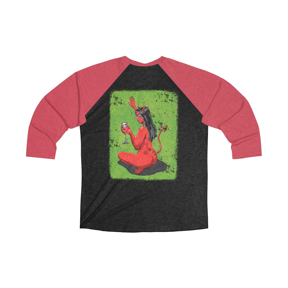 Miniatura: CHEERS - Unisex Tri-Blend 3/4 Raglan Tee