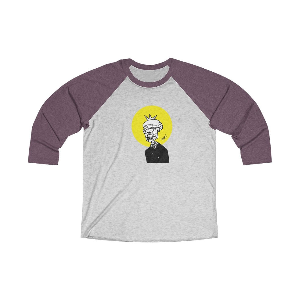 Miniatura: The Crowned - Unisex Tri-Blend 3/4 Raglan Tee