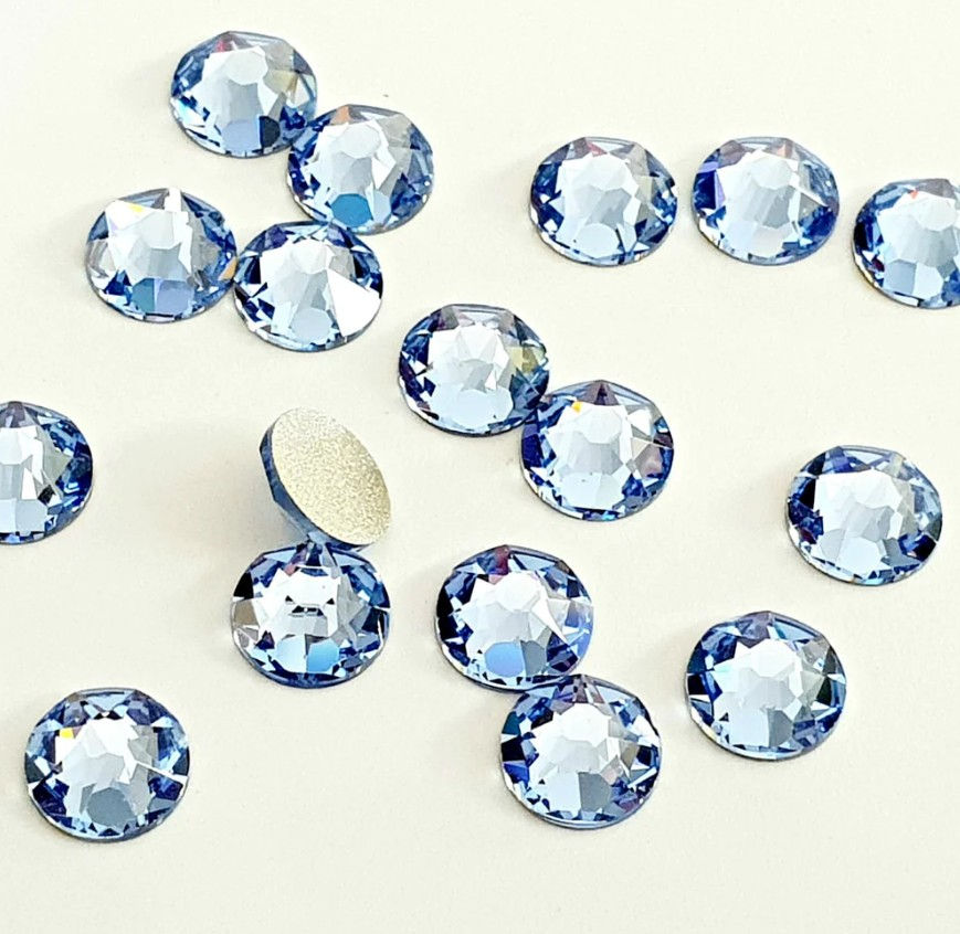 Миниатюра: Crystals "Light Sapphire " SS10 size 2.7-2.9 mm  50pcs