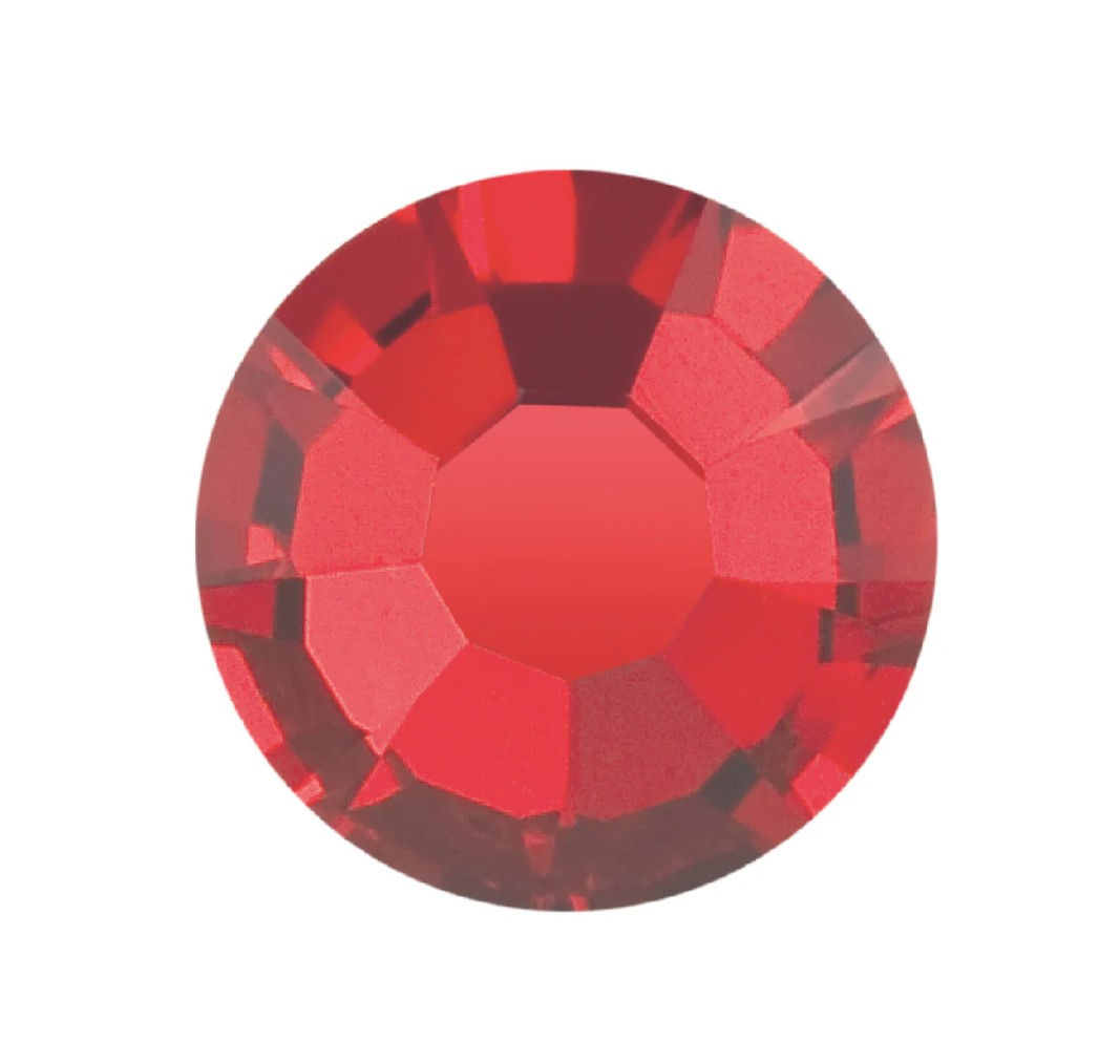 Crystals "Light Siam Satin" SS06 size 2 mm,  50 pcs