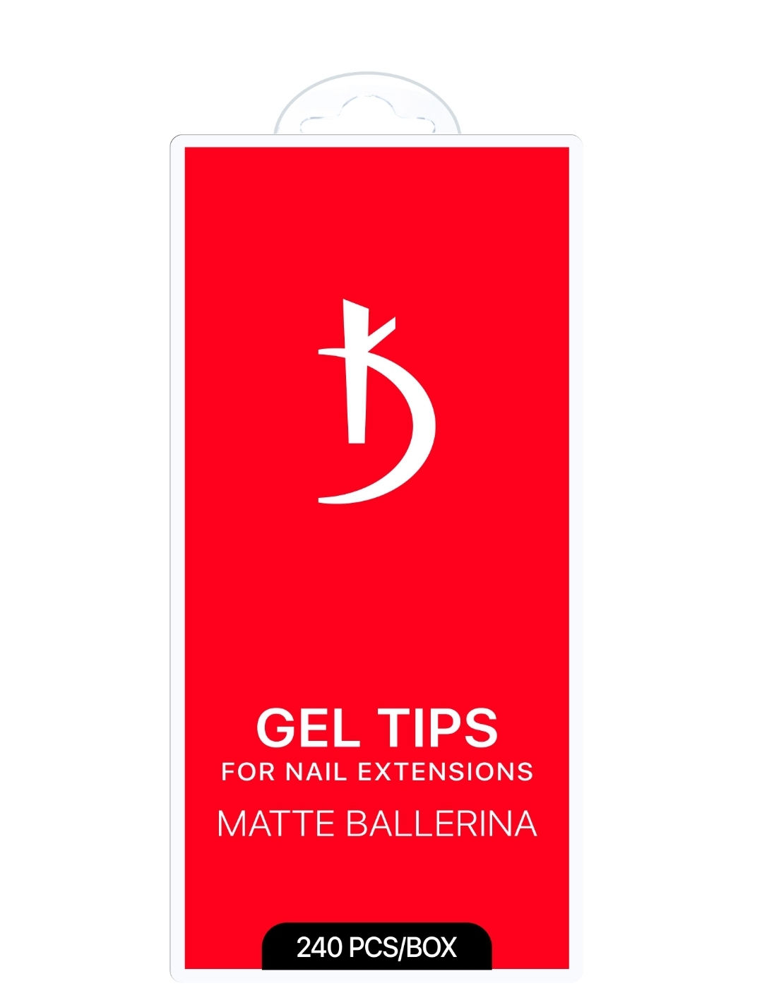 Gel tips for nail extension Matte Ballerina,  240 pcs/pack