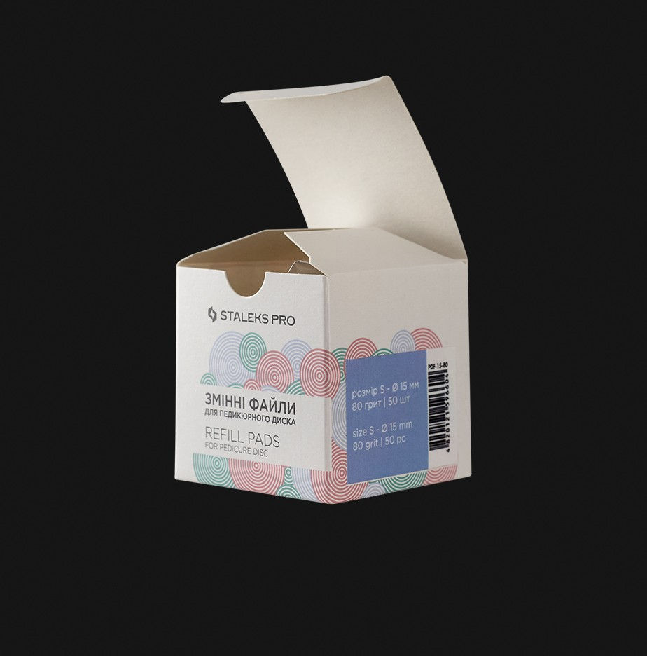 Миниатюра: PDF-10-80  REFILL PADS FOR PEDICURE DISC STALEKS PRO XS 80 GRIT (50 PC)