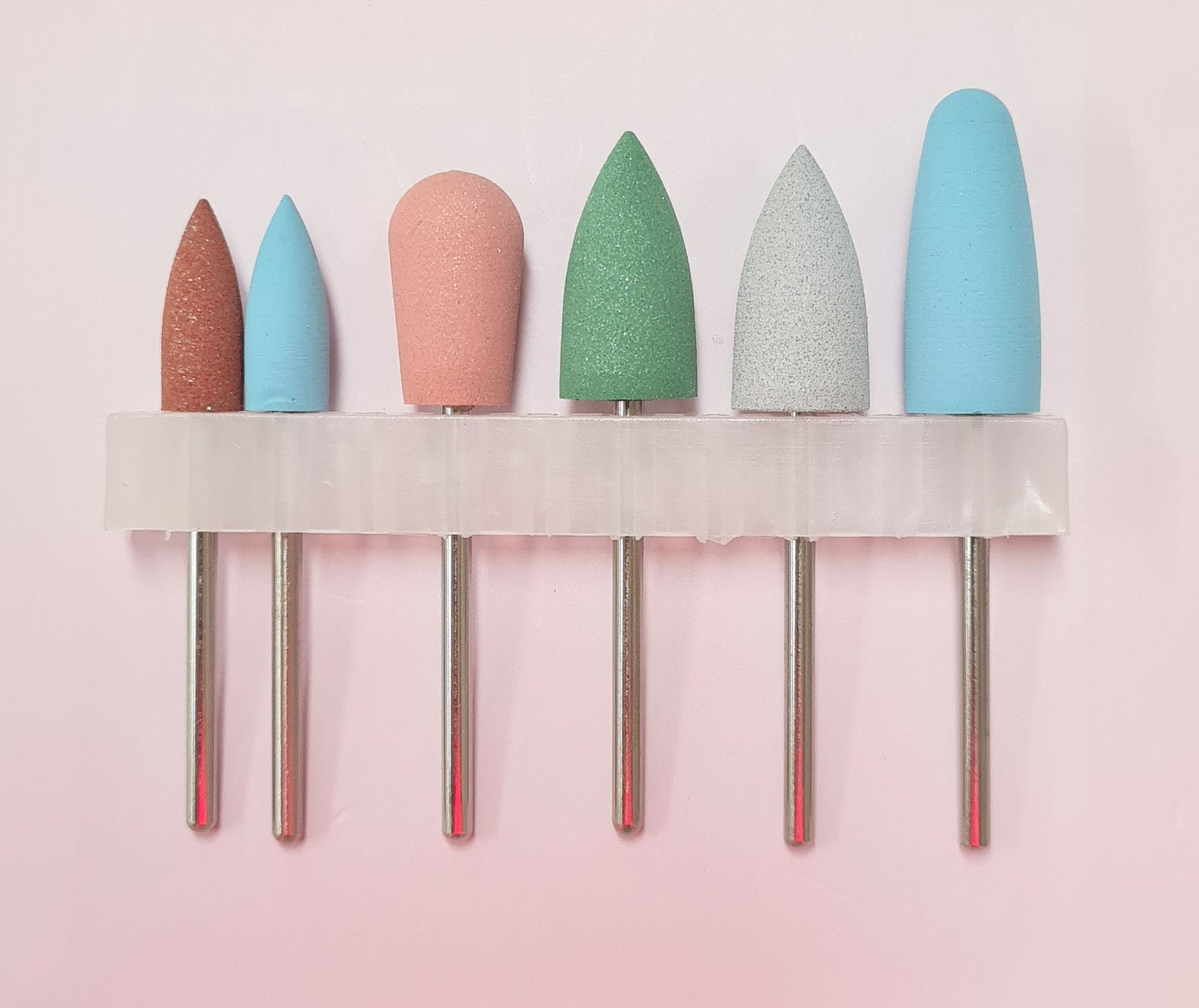 Polisher drill bits for E-file manicure,  6 pcs