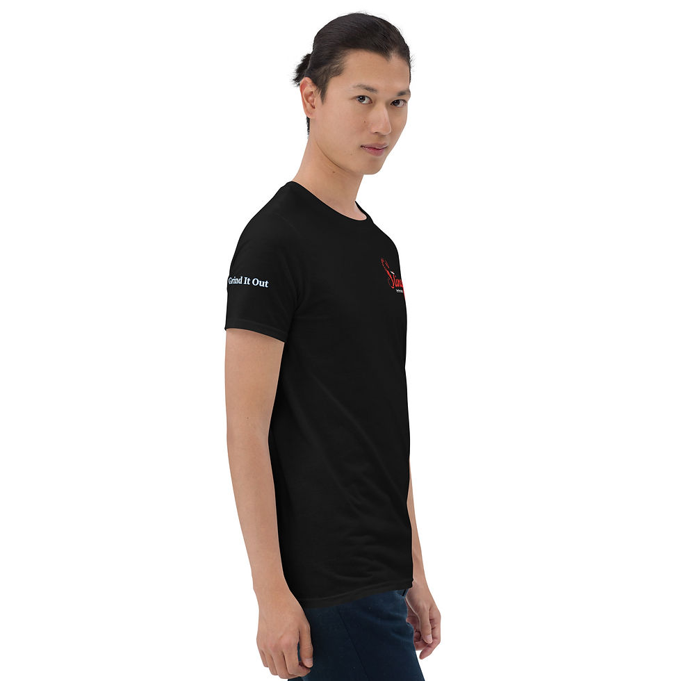 Thumbnail: Stinger Performance Short-Sleeve Unisex T-Shirt "Grind it out"