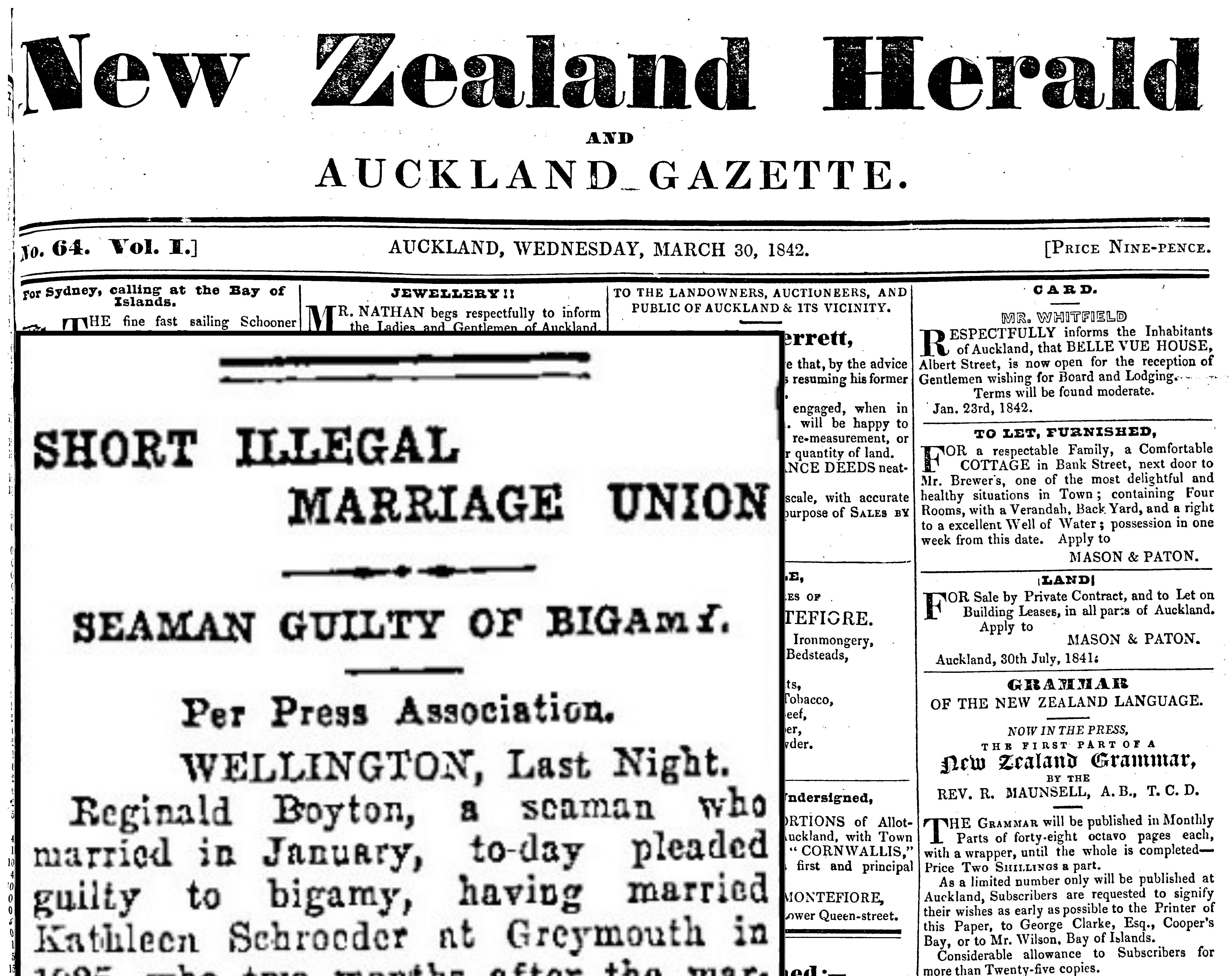Historic New Zealand Newspapers for Genealogical Research