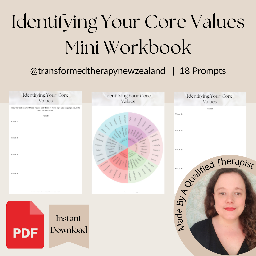 Identifying Your Core Values Mini Workbook