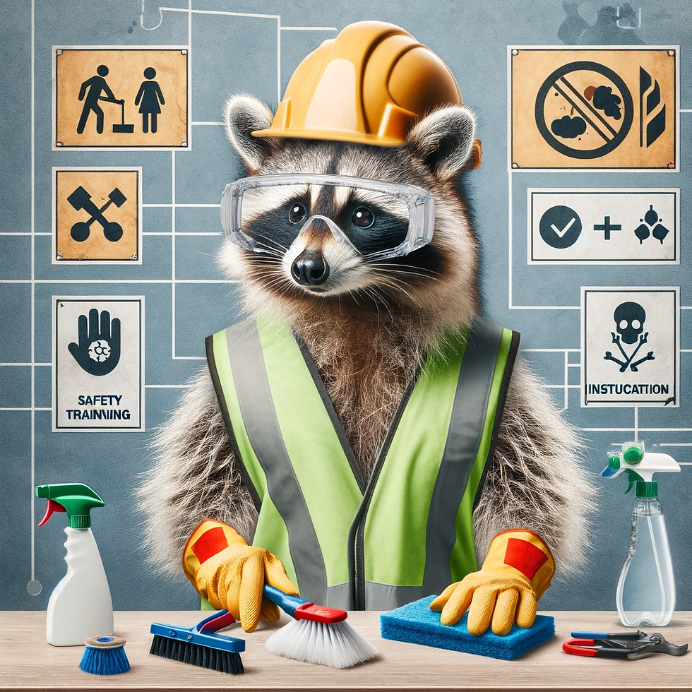 Arbeitsschutz Waschbär